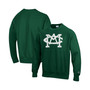 Men's Green Michigan State Spartans Vault Logo Reverse Weave Pullover Sweatshirt