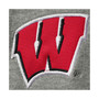 Men's Heathered Gray Wisconsin Badgers Tortugas Team Logo Quarter-Zip Jacket