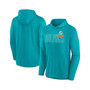 Men's Aqua Miami Dolphins Performance Team Pullover Hoodie