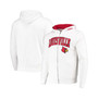 Men's White Louisville Cardinals Arch and Logo 3.0 Full-Zip Hoodie