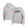 Men's Heathered Gray Arizona Cardinals Combine Authentic Game On Pullover Hoodie