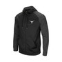 Men's Texas Longhorns Big and Tall Blackout Raglan Full-Zip Hoodie
