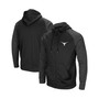 Men's Texas Longhorns Big and Tall Blackout Raglan Full-Zip Hoodie