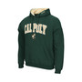 Men's Green Cal Poly Mustangs Arch and Logo Pullover Hoodie