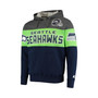 Men's Heathered Gray, Neon Green Seattle Seahawks Extreme Fireballer Pullover Hoodie