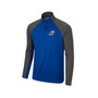 Men's Royal, Charcoal Kansas Jayhawks Two Yutes Raglan Quarter-Zip Windshirt