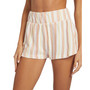 Juniors' Drop A Wave Striped Pull-On Shorts