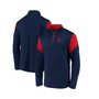 Men's Branded Navy Cleveland Guardians Primary Logo Quarter-Zip Jacket