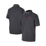Men's Anthracite Oklahoma Sooners Coaches Half-Zip Short Sleeve Jacket