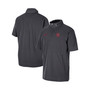 Men's Anthracite Oklahoma Sooners Coaches Half-Zip Short Sleeve Jacket