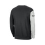 Men's Black, Heather Gray Brooklyn Nets Courtside Versus Force & Flight Pullover Sweatshirt