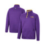 Men's Purple LSU Tigers Rebound Quarter-Snap Jacket