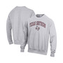 Men's Heathered Gray Texas Southern Tigers Arch Over Logo Reverse Weave Pullover Sweatshirt