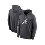 Men's Anthracite Atlanta Braves Bracket Icon Performance Pullover Hoodie