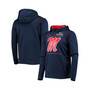 Men's Navy Ole Miss Rebels 2021 Team Sideline Performance Pullover Hoodie