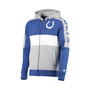 Men's Royal, Gray Indianapolis Colts Playoffs Color Block Full-Zip Hoodie
