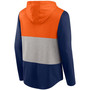 Men's Orange and Navy Chicago Bears Linear Logo Pullover Hoodie