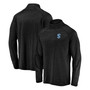 Men's Black Seattle Kraken Primary Logo Quarter-Zip Pullover Fleece Jacket
