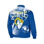 Men's NFL X Staple Blue Los Angeles Rams Embroidered Reversable Nylon Jacket