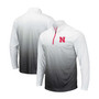 Men's Gray Nebraska Huskers Magic Team Logo Quarter-Zip Jacket