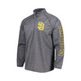Men's Heather Gray San Diego Padres Wordmark Raglan Quarter-Zip Top
