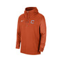 Men's Orange Clemson Tigers 2023 Sideline Player Quarter-Zip Hoodie Jacket