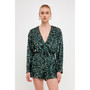 Women's 2d Sequins Wrapped Romper