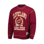 Men's Wine Cleveland Cavaliers Peter French Terry Pullover Sweatshirt