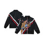 Men's Black Philadelphia 76ers Exploded Logo Warm-Up Full-Zip Jacket