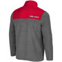 Men's Heather Charcoal, Scarlet Ohio State Buckeyes Huff Snap Pullover