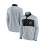 Men's Branded Gray, Black Vegas Golden Knights Omni Polar Fleece Quarter-Snap Jacket