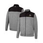 Men's Gray, Black Colorado Buffaloes Putter Herringbone Full-Zip Jacket