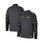 Men's Charcoal GA Tech Yellow Jackets OHT Military-Inspired Appreciation Long Range Raglan Quarter-Zip Jacket