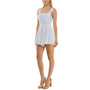 Juniors' Ruffled X-Back Romper