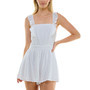Juniors' Ruffled X-Back Romper