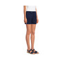 Women's Petite Starfish Mid Rise Pull On 7" Knit Denim Jean Shorts