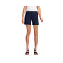 Women's Petite Starfish Mid Rise Pull On 7" Knit Denim Jean Shorts