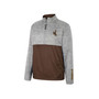 Men's Gray Wyoming Cowboys John Half-Zip Jacket