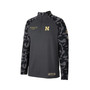 Men's Charcoal Nebraska Huskers OHT Military-Inspired Appreciation Long Range Raglan Quarter-Zip Jacket