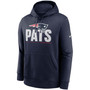 Men's Big and Tall Navy New England Patriots Team Impact Club Pullover Hoodie