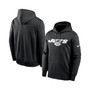 Men's Black New York Jets Wordmark Performance Pullover Hoodie