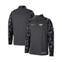 Men's Charcoal Virginia Tech Hokies OHT Military-Inspired Appreciation Long Range Raglan Quarter-Zip Jacket
