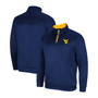 Men's Navy West Virginia Mountaineers No Tomorrow Quarter-Zip Jacket