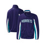 Men's Purple Charlotte Hornets Contender Wordmark Full-Zip Track Jacket