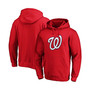Men's Red Washington Nationals Official Logo Pullover Hoodie