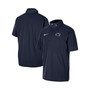 Men's Navy Penn State Nittany Lions Coaches Quarter-Zip Short Sleeve Jacket