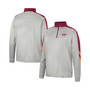 Men's Gray and Maroon Virginia Tech Hokies Bushwood Fleece Quarter-Zip Jacket