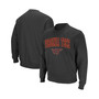 Men's Charcoal Virginia Tech Hokies Arch and Logo Crew Neck Sweatshirt