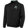 Men's Black Michigan State Spartans Tortugas Logo Quarter-Zip Jacket
