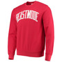 Men's Red Beast Mode Collegiate Logo Pullover Sweatshirt
